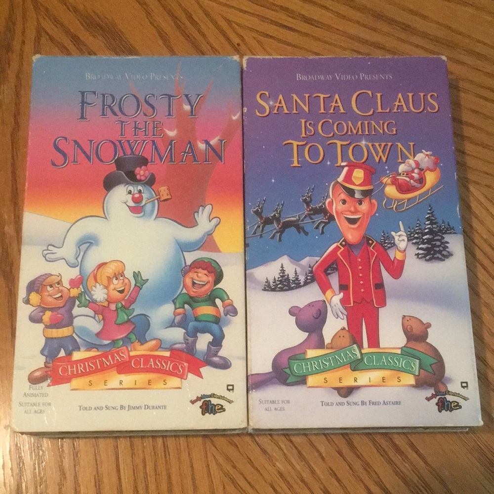 Frosty the Snowman & Santa Claus is Coming to Town on VHS
